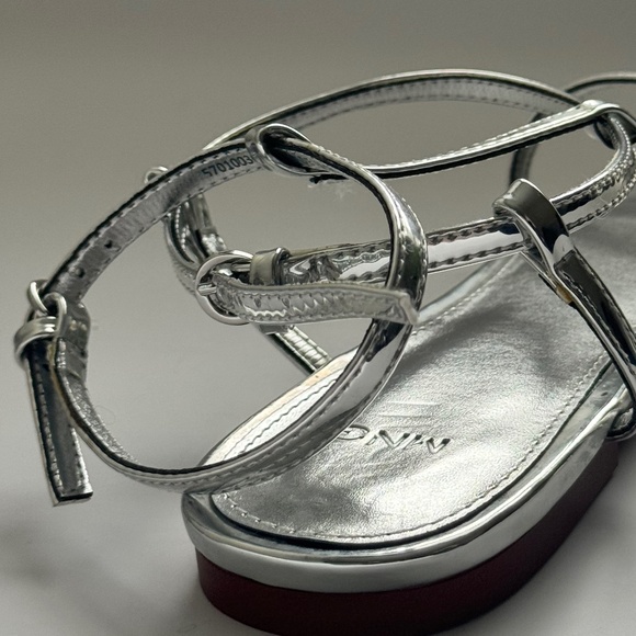 Mango Women's Silver Sandals - Picture 9 of 11